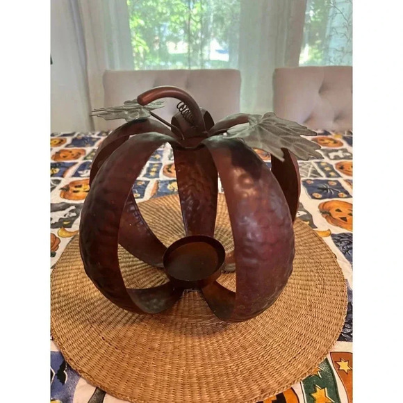 Fall Harvest Pumpkin tea lite holder - Picture 5 of 7